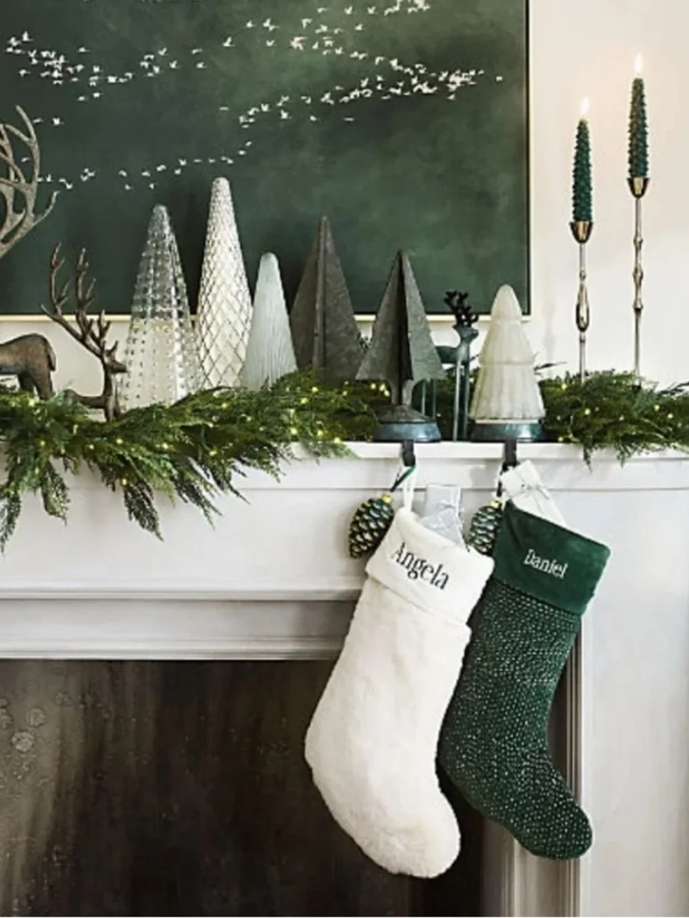 New! Crate&Barrel Winter Wonderland Frosted Fluted Glass Holiday Tree Small 9